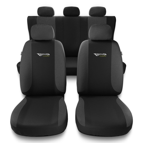 Universella sätesöverdrag till Ford Escort MK5, MK6, MK7 (1990-2000) - mörkgrå