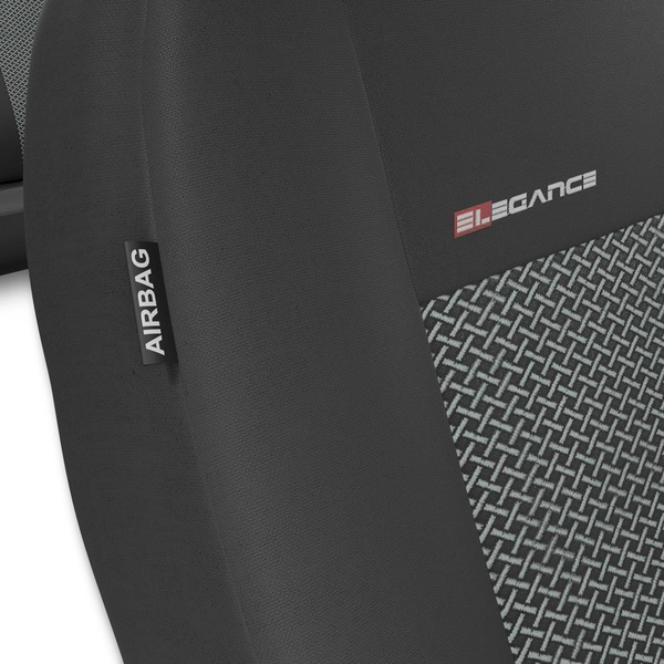 Universella sätesöverdrag till Fiat Panda II, III (2003-....) - Typ 2 (grå)