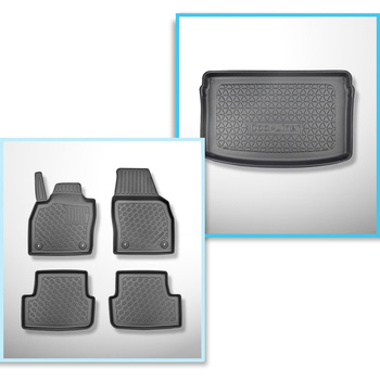 Sats bagagerumsmatta och bilmattor TPE PREMIUM måttillverkade till: Audi A1 GB S