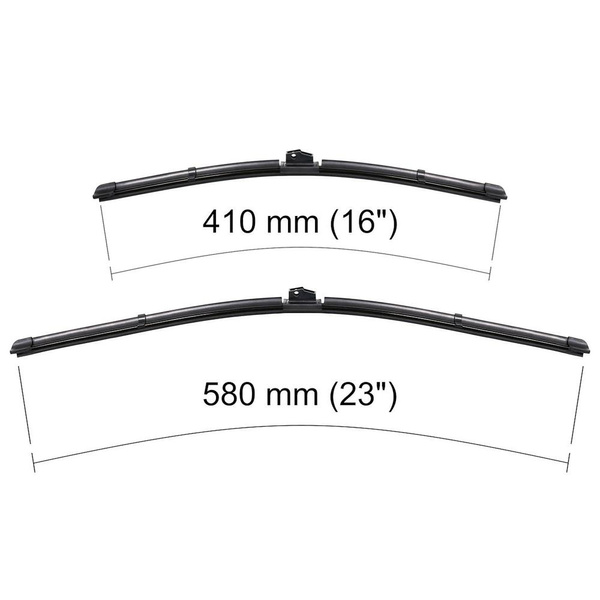 Vindrutetorkarblad till Alfa Romeo Spider Cabriolet (03.2006-2010) - platta torkarblad