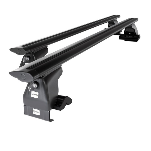 Taklasthållare till Chevrolet Aveo Sedan (2006-2011) - svart takräcke - takhållare - utan fästelement - Aluminium