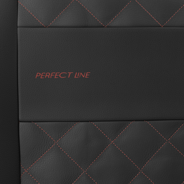 Universella sätesöverdrag till Opel Corsa B, C, D, E, F (1993-....) - röd