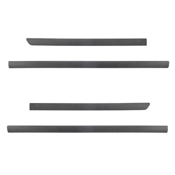 Svarta sidolister till bil Nissan Navara Pick-Up (2007-2014)