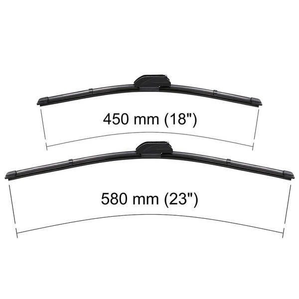 Vindrutetorkarblad till Fiat Siena Sedan (04.1997-12.2001) - platta torkarblad