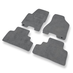 Velourmattor till Kia Sportage II SUV (2004-2010) - gråa