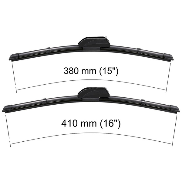 Vindrutetorkarblad till Daihatsu Move Minibuss (08.1995-09.2002) - platta torkarblad