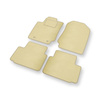 Velourmattor till Ford Ranger V Pick-Up (2012-2023) kort version - beige