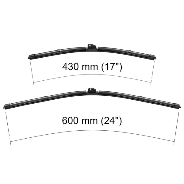Vindrutetorkarblad till Fiat Croma II Kombi, Kombisedan (06.2005-12.2010) - platta torkarblad