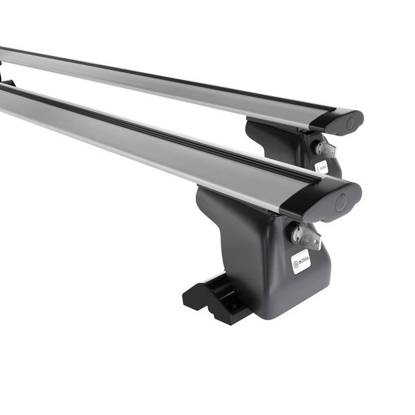 Taklasthållare till Renault Trafic Skåpbil (2001-2006) - silver takräcke - takhållare -fästpunkter - Aluminium