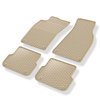 Gummimattor till bil Audi A4 B8 Avant, Limousine (2007-2015) - beige - 4 st.