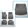 Sats bagagerumsmatta och bilmattor TPE måttillverkade till: BMW Serie 3 F30 Limousine (01.2012-02.2019) - X-drive