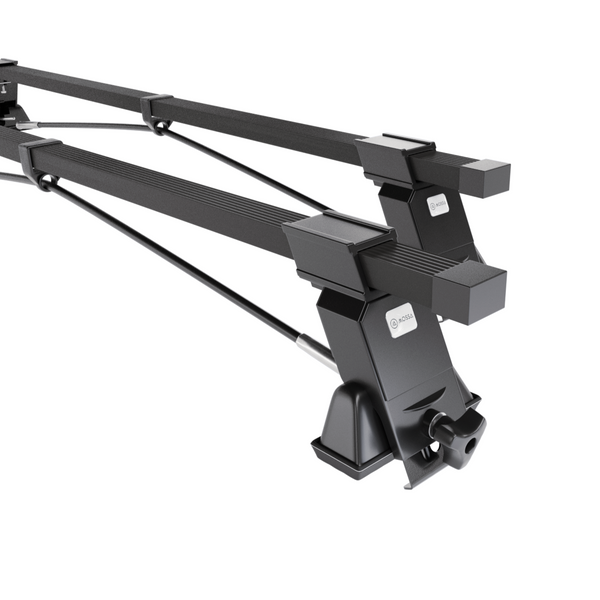 Taklasthållare till Opel Corsa B Kombikupé (1993-2000) - svart takräcke - takhållare - fästpunkter - Stål