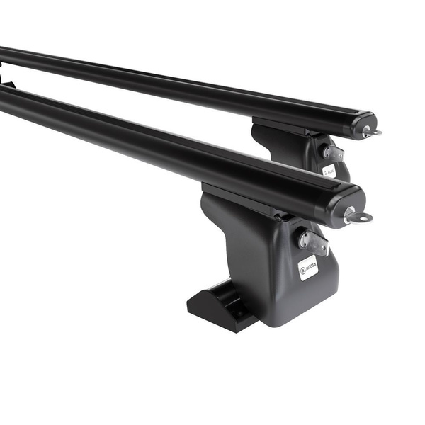 Taklasthållare till Chrysler Town & Country Minibuss (1990-2010) - svart takräcke - takhållare - T-profil - Aluminium