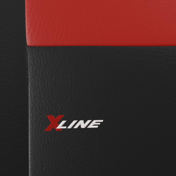 Universella sätesöverdrag till Nissan Almera I, II (1995-2006) - röd