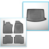 Sats bagagerumsmatta och bilmattor TPE PREMIUM måttillverkade till: SsangYong Korando IV C300 SUV (09.2019-....) - nedre bagagerum (utan / under multifunktionellt golv); ej till elektrisk version