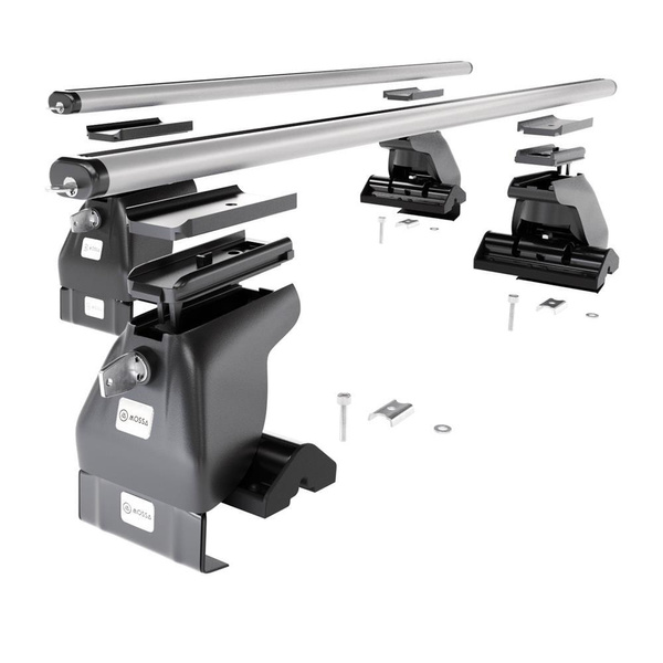 Taklasthållare till Volkswagen Up Kombikupé (2012-2022) - silver takräcke - takhållare -utan fästelement - Aluminium