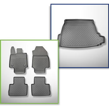 Sats bagagerumsmatta och bilmattor TPE måttillverkade till: Suzuki Across SUV (0