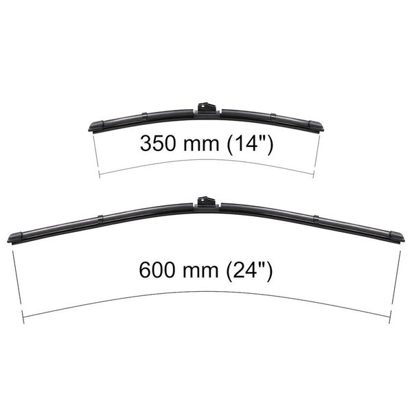 Vindrutetorkarblad till Fiat 500 Kombikupé (07.2007-....) - platta torkarblad