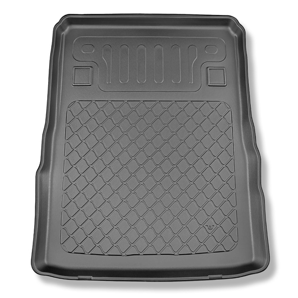 Bagagerumsmattor till Mercedes-Benz S-klass W223 Sedan (12.2020-....) - flyttbart baksäte; ej till Plug-in Hybrid version