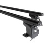 Taklasthållare till Volvo C40 SUV (2022-....) - svart takräcke - takhållare - utan fästelement - Aluminium