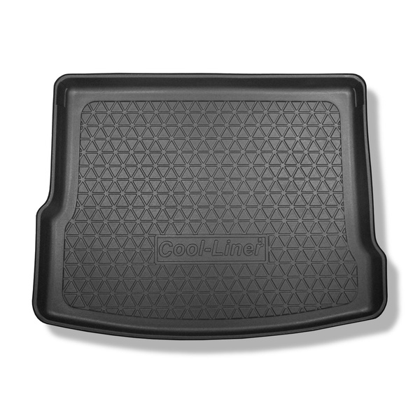 Bagagerumsmattor till Volkswagen Tiguan II SUV (05.2016-....) - övre bagagerum (jämn inlastningströskel); rörligt golv i översta läget; ej till eHybrid