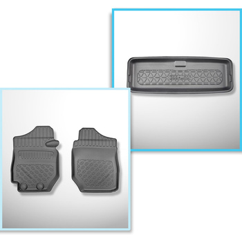 Sats bagagerumsmatta och bilmattor TPE PREMIUM måttillverkade till: Suzuki Jimny