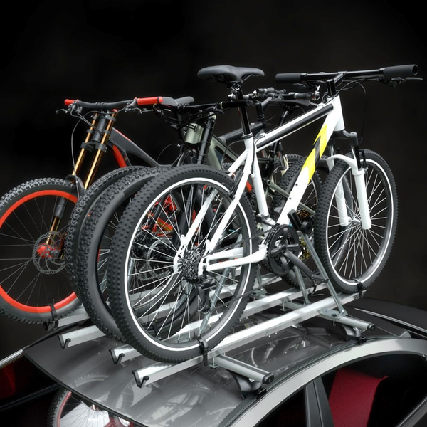 Takmonterad cykelhållare av aluminium - 4xM-42