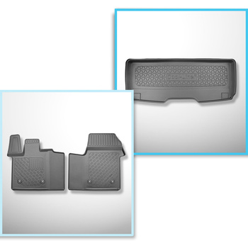 Sats bagagerumsmatta och bilmattor TPE PREMIUM måttillverkade till: Volkswagen M