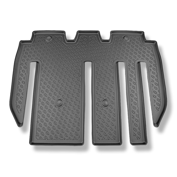 Sats bagagerumsmatta och bilmattor TPE PREMIUM måttillverkade till: Tesla Model X SUV (01.2021-....) - 7 platser; bakom tredje sätesraden