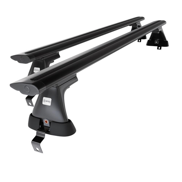 Taklasthållare till Renault Fluence Sedan (2009-2016) - svart takräcke - takhållare - utan fästelement - Aluminium