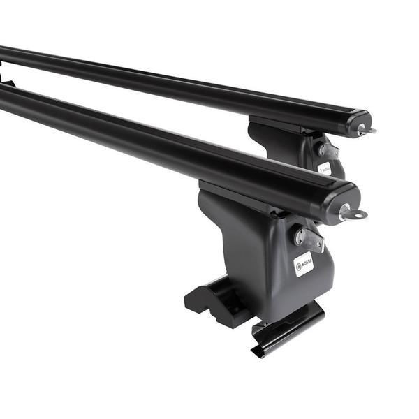 Taklasthållare till Daewoo Musso SUV (2000-2005) - svart takräcke - takhållare - utan fästelement - Aluminium