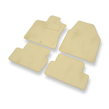 Velourmattor till Nissan Qashqai I (2007-2013) - beige