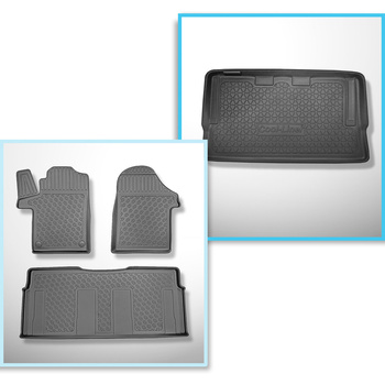 Sats bagagerumsmatta och bilmattor TPE PREMIUM måttillverkade till: Mercedes-Ben