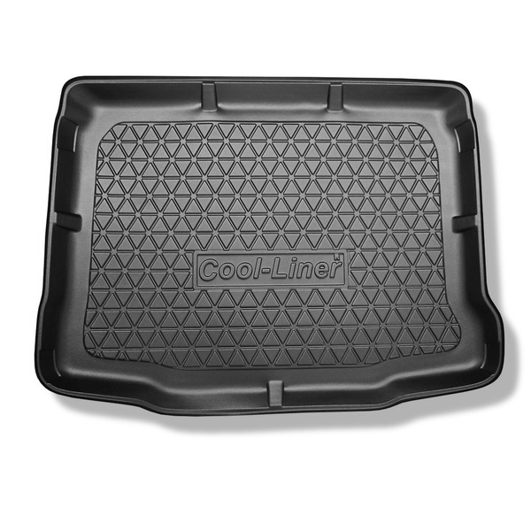 Bagagerumsmattor till Skoda Yeti SUV (06.2009-11.2017) - nedre bagagerum: med nödreservhjul eller reparationssats