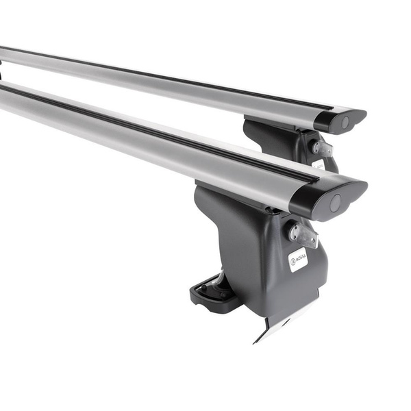 Taklasthållare till Renault Captur I SUV (2013-2019) - silver takräcke - takhållare -utan fästelement - Aluminium