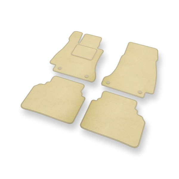 Velourmattor till Mercedes-Benz E-klass W213 Kupé, Limousine, Kombi (2016-2023) - beige