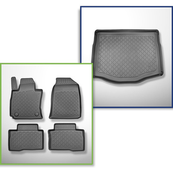 Sats bagagerumsmatta och bilmattor TPE måttillverkade till: Ssangyong Tivoli Gra
