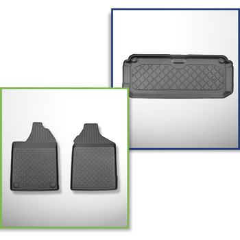 Sats bagagerumsmatta och bilmattor TPE måttillverkade till: Aixam Miniauto Cross
