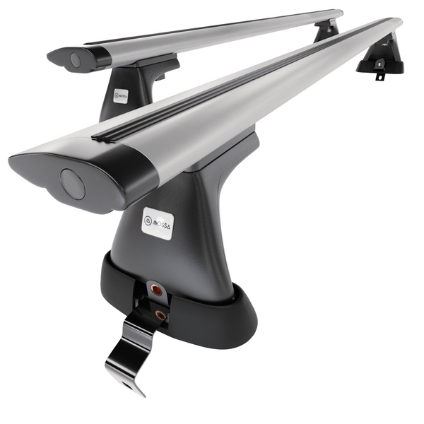 Taklasthållare till Renault Fluence Sedan (2009-2016) - silver takräcke - takhållare -utan fästelement - Aluminium