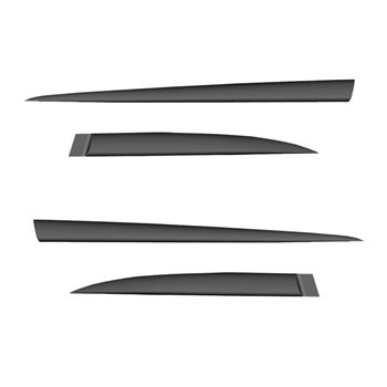 Svarta sidolister till bil Hyundai Ioniq 6 Sedan (2022-....)