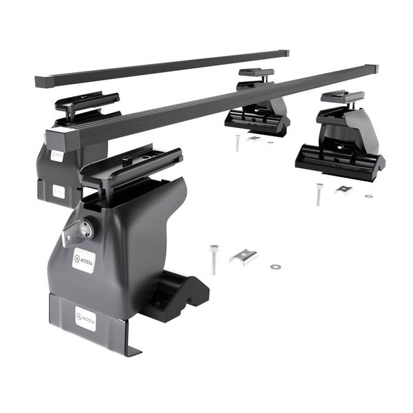 Taklasthållare till Hyundai ix35 SUV (2010-2015) - svart takräcke - takhållare - utan fästelement - Stål