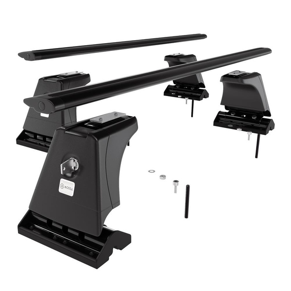 Taklasthållare till Peugeot 207 Kombikupé (2006-2012) - svart takräcke - takhållare - fästpunkter - Aluminium