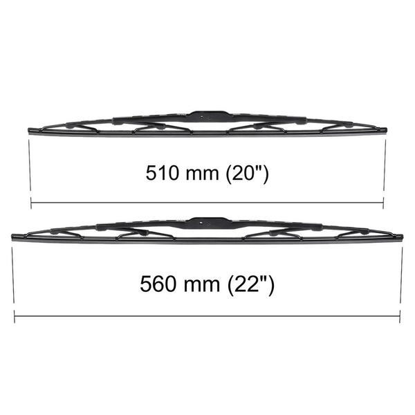 Vindrutetorkarblad till Toyota Camry V3 Sedan (08.1999-01.2006) - standard torkarblad
