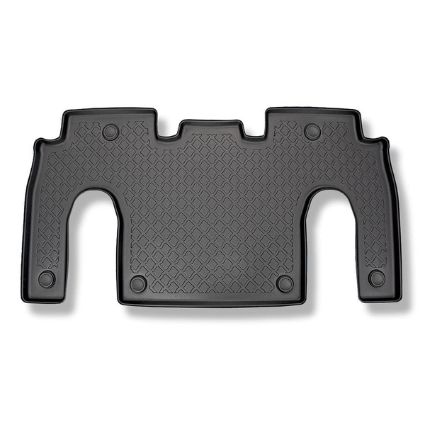 Sats bagagerumsmatta och bilmattor TPE måttillverkade till: Tesla Model X SUV (10.2016-12.2020) - 6 platser; 2a raden; för utrymme bakom tredje sätesraden