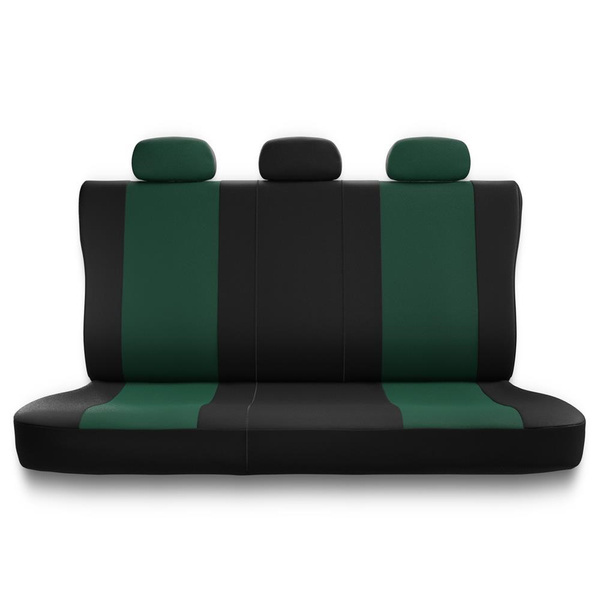 Universella sätesöverdrag till Mercedes-Benz C-klass W202, W203, W204, W205, W206 (1993-....) - grön