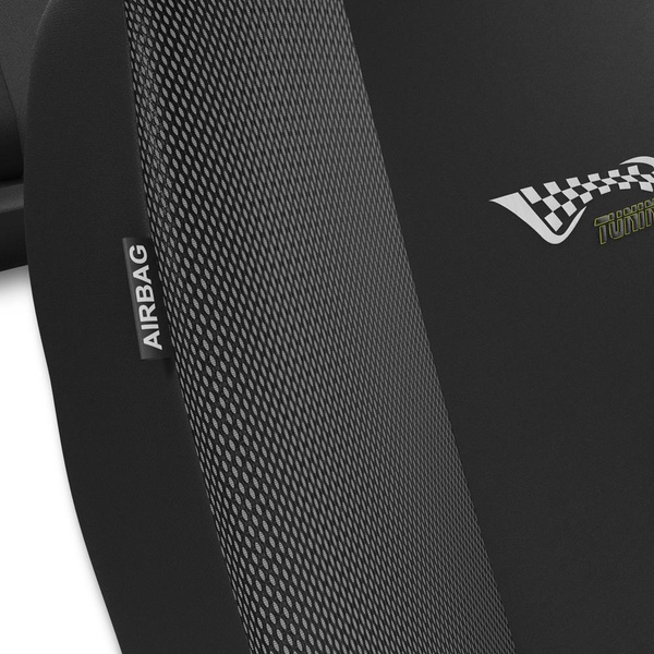 Universella sätesöverdrag till Audi A2 (1999-2005) - mörkgrå