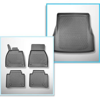 Sats bagagerumsmatta och bilmattor TPE PREMIUM måttillverkade till: Mercedes-Ben
