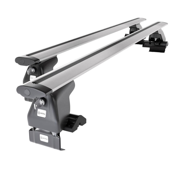 Taklasthållare till Audi A8 D3 Limousine (2003-2010) - silver takräcke - takhållare -utan fästelement - Aluminium