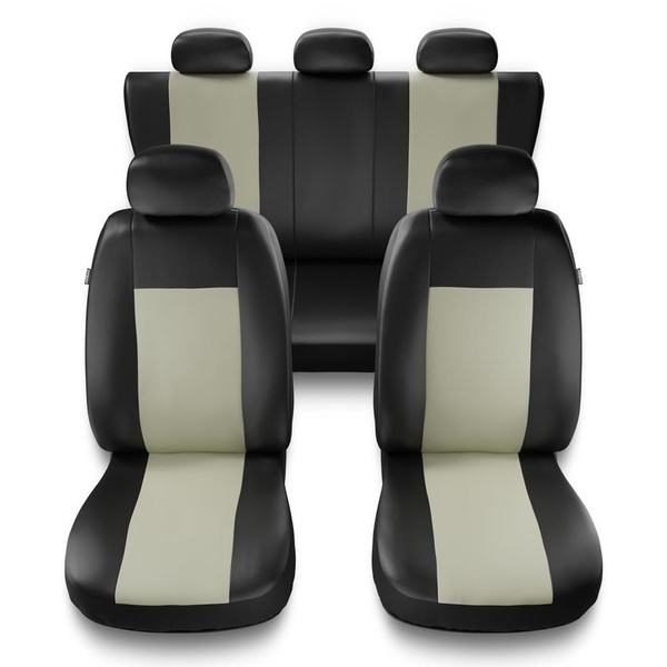 Universella sätesöverdrag till BMW X5 E53, E70, F15, G05 (2000-....) - beige