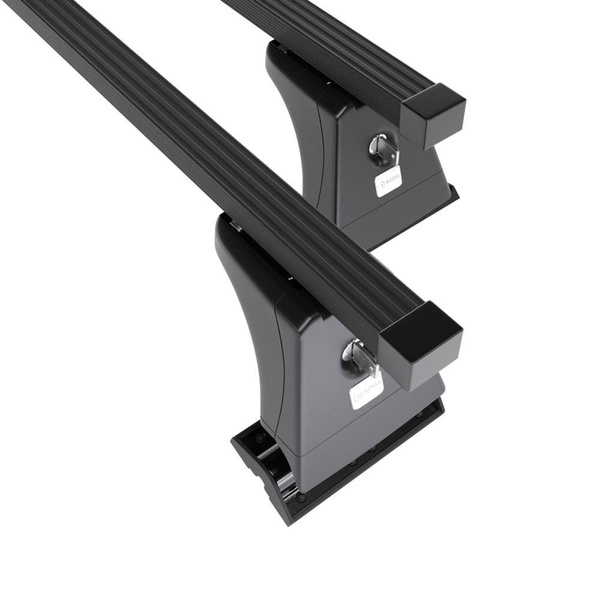 Taklasthållare till BMW Serie 3 G20 Limousine (2019-....) - svart takräcke - takhållare - fästpunkter - Stål